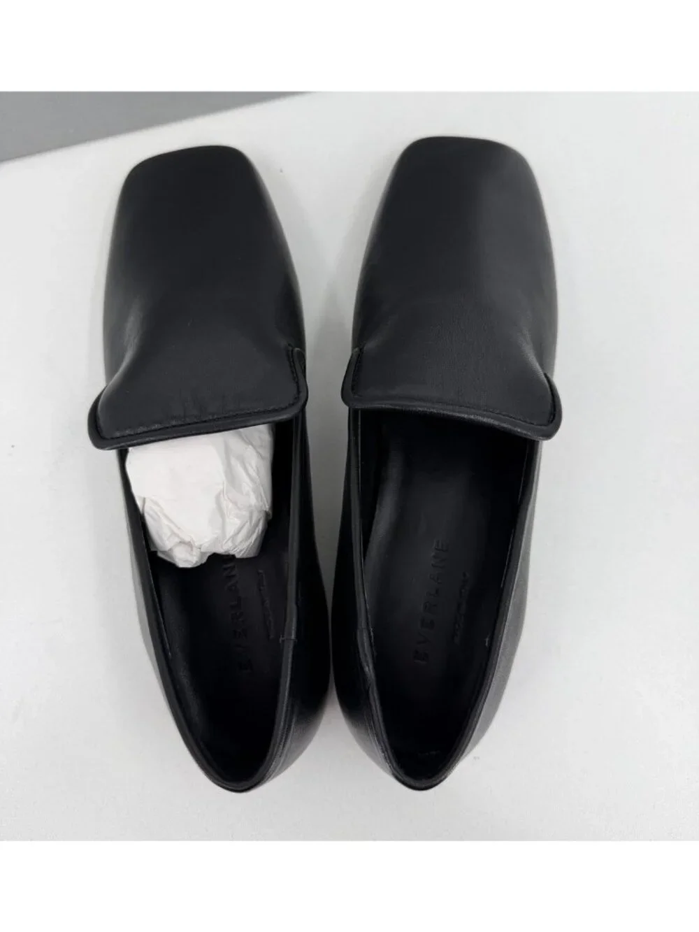 Everlane Italian Leather Day Loafer in BLACK size 5 Women's Slip-on Flat